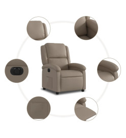 Fauteuil inclinable électrique Cappuccino Similicuir