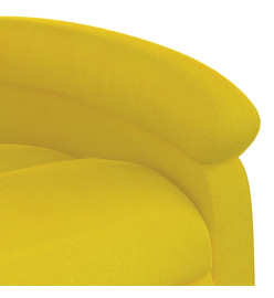 Fauteuil inclinable électrique jaune velours