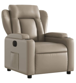 Fauteuil inclinable électrique Cappuccino Similicuir