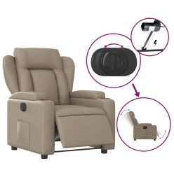 Fauteuil inclinable électrique Cappuccino Similicuir