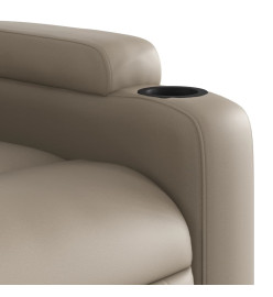 Fauteuil inclinable électrique Cappuccino Similicuir