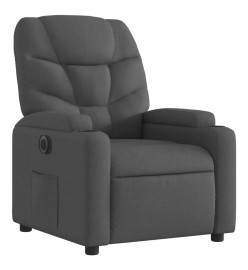 Fauteuil inclinable électrique Noir Tissu