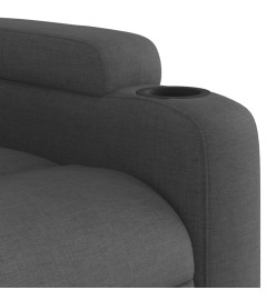 Fauteuil inclinable électrique Noir Tissu