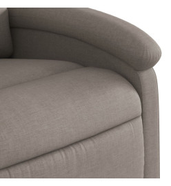 Fauteuil inclinable électrique Taupe Tissu