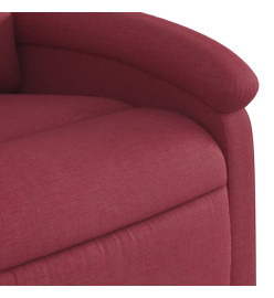 Fauteuil de massage inclinable électrique Rouge bordeaux Tissu