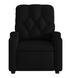 Fauteuil de massage inclinable électrique Noir Tissu