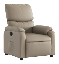 Fauteuil inclinable électrique Cappuccino Similicuir