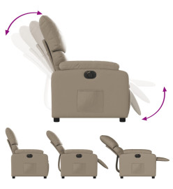 Fauteuil inclinable électrique Cappuccino Similicuir