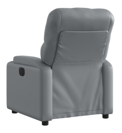 Fauteuil inclinable électrique Gris Similicuir