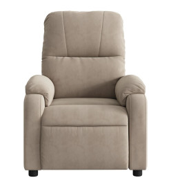 Fauteuil inclinable de massage électrique taupe