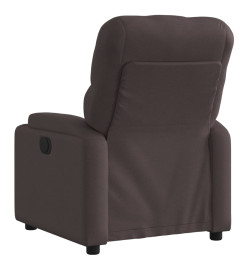 Fauteuil inclinable électrique Marron foncé Tissu