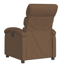 Fauteuil inclinable électrique Marron Tissu