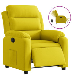 Fauteuil inclinable électrique jaune velours