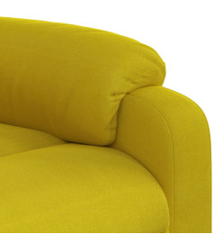 Fauteuil inclinable électrique jaune velours