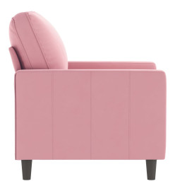 Fauteuil Rose 60 cm Velours