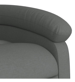 Fauteuil inclinable électrique Gris foncé Tissu