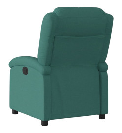 Fauteuil inclinable électrique Vert foncé Tissu