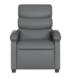 Fauteuil inclinable électrique Gris Similicuir