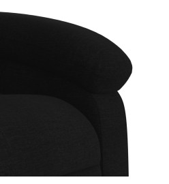 Fauteuil inclinable électrique Noir Tissu