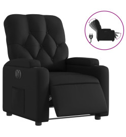 Fauteuil inclinable électrique Noir Similicuir