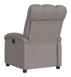 Fauteuil inclinable électrique Taupe Tissu