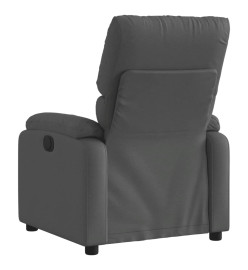 Fauteuil inclinable électrique Gris foncé Tissu