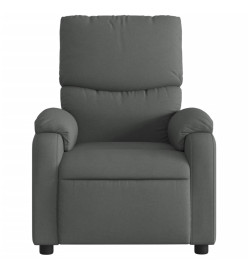 Fauteuil inclinable électrique Gris foncé Tissu