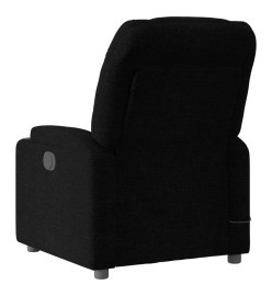 Fauteuil de massage inclinable électrique Noir Tissu