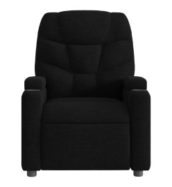 Fauteuil de massage inclinable électrique Noir Tissu