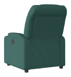 Fauteuil inclinable électrique Vert foncé Tissu