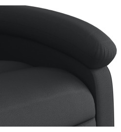 Fauteuil inclinable électrique noir cuir véritable