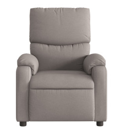 Fauteuil inclinable électrique Taupe Tissu