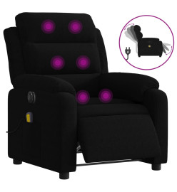 Fauteuil inclinable de massage électrique noir velours