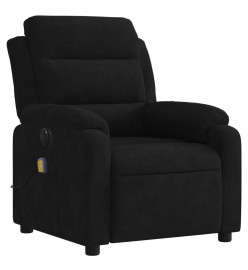 Fauteuil inclinable de massage électrique noir velours