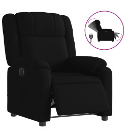 Fauteuil inclinable électrique Noir Tissu