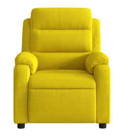 Fauteuil inclinable jaune velours