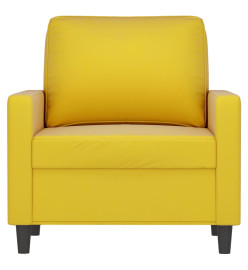 Fauteuil Jaune 60 cm Velours