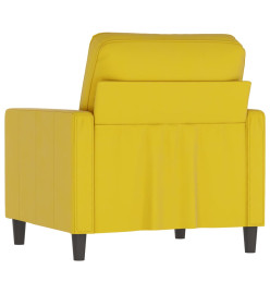 Fauteuil Jaune 60 cm Velours