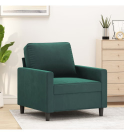 Fauteuil Vert foncé 60 cm Velours