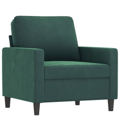 Fauteuil Vert foncé 60 cm Velours