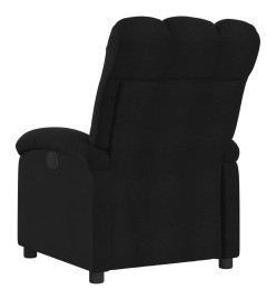 Fauteuil inclinable électrique Noir Tissu