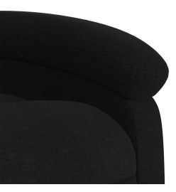 Fauteuil inclinable électrique Noir Tissu