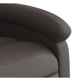 Fauteuil de massage inclinable électrique marron foncé