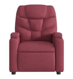 Fauteuil inclinable électrique Rouge bordeaux Tissu