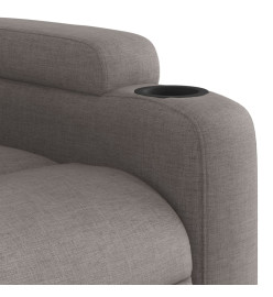 Fauteuil inclinable électrique Taupe Tissu