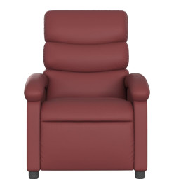 Fauteuil inclinable électrique Rouge bordeaux Similicuir