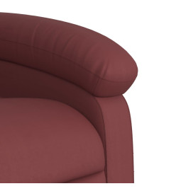 Fauteuil inclinable électrique Rouge bordeaux Similicuir