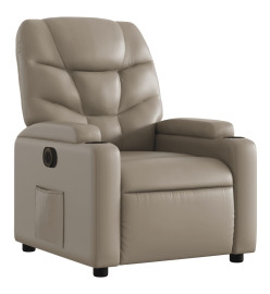 Fauteuil inclinable électrique Cappuccino Similicuir