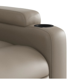 Fauteuil inclinable électrique Cappuccino Similicuir