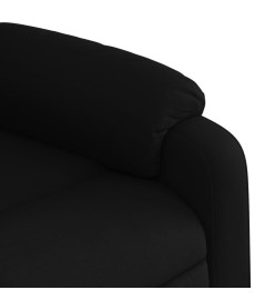 Fauteuil de massage inclinable électrique Noir Tissu